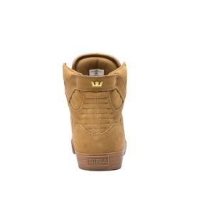 Supra Mens SKYTOP High Top Shoes Tan/Lt Gum | US-66950